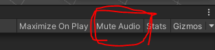 Mute Audioボタン